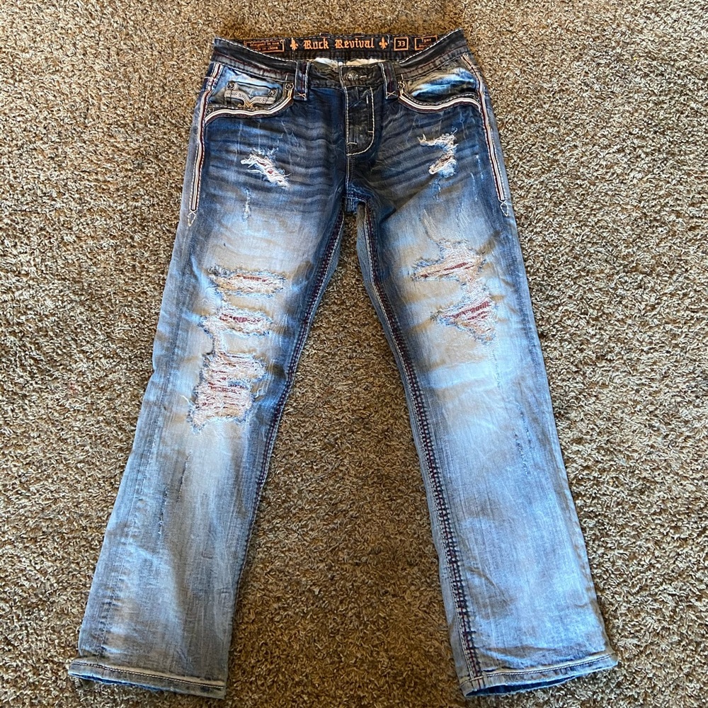 Men’s rock revival jeans